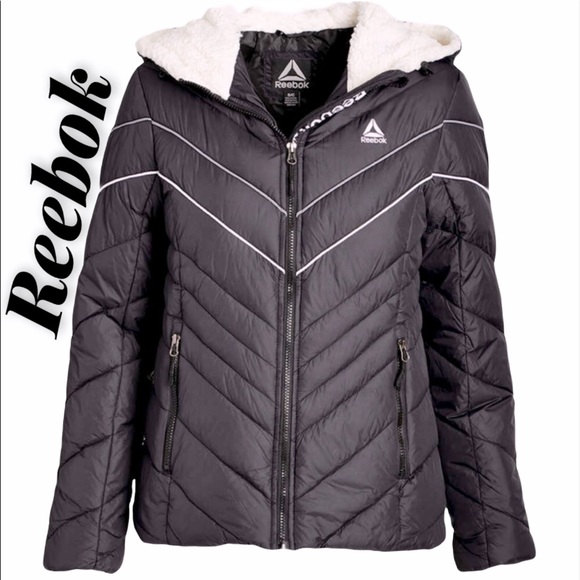 reebok puffer coat